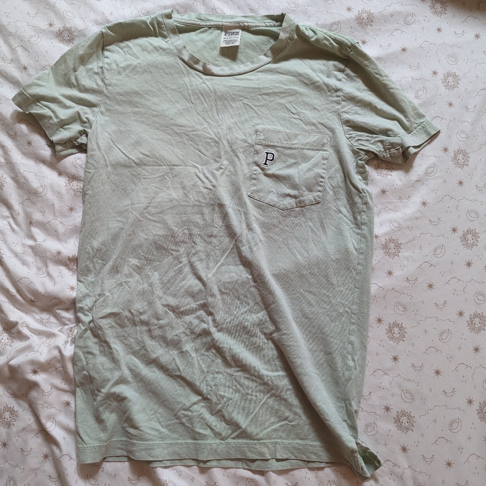 Light green PINK Victoria secret oversize T-shirt